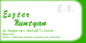 eszter muntyan business card